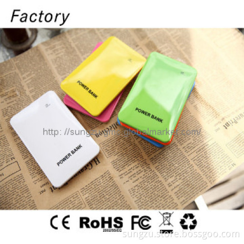 Double usb new portable charger 10000mah for ladies
